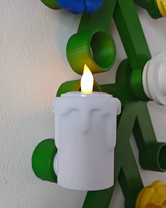 Candle Tea light holder for L3G0 Brick Wreath