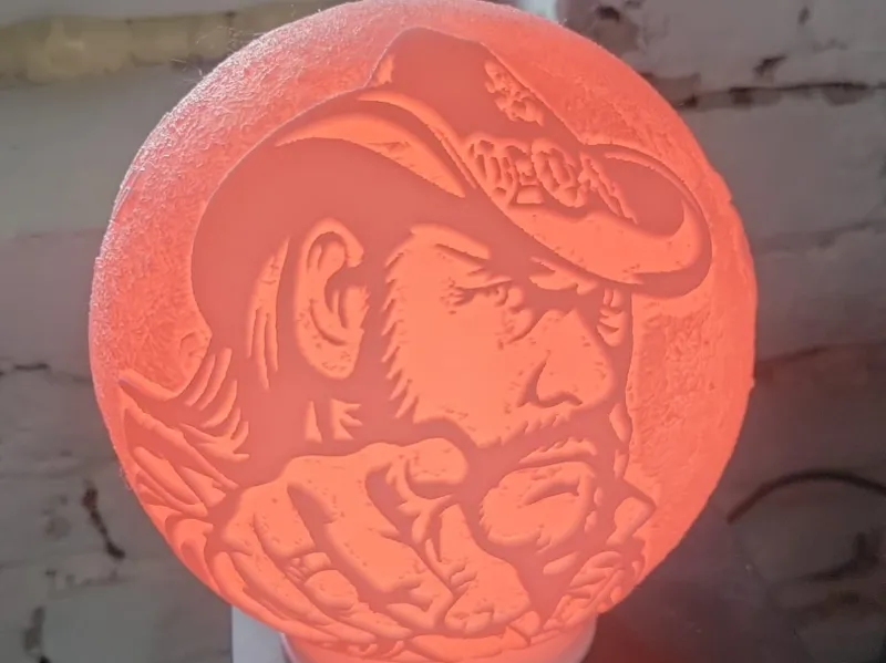 Motörhead Lemmy Logo Mondlampe