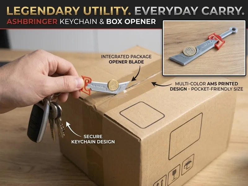 Ashbringer sword Keychain - EDC & Package Opener