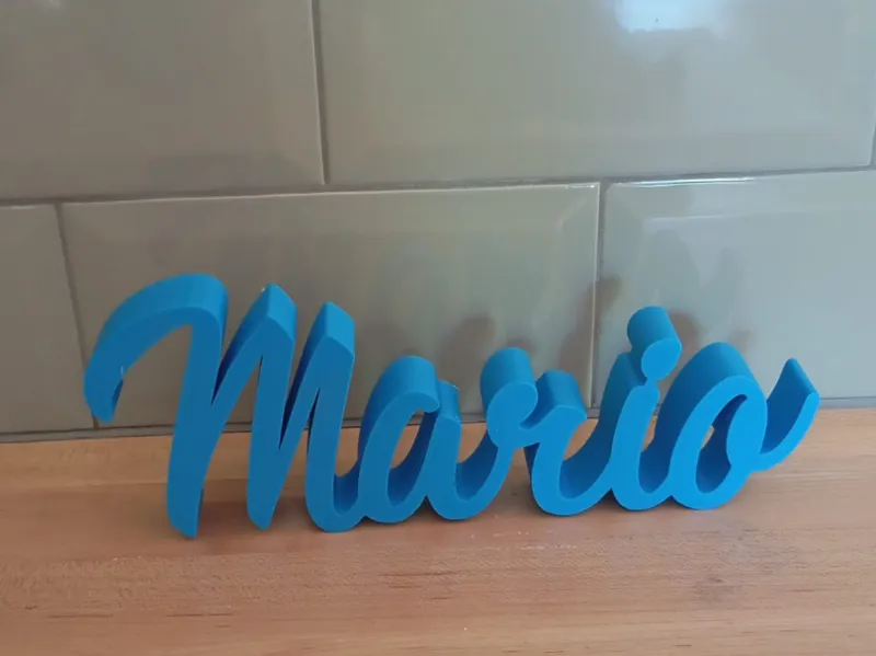 Nome Mario, decorazione cameretta o tavolo torta