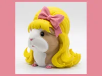 Stylized Female Guinea Pig 50mm (2 Inches)