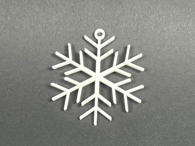 Snowflake christmas tree decoration 6st.