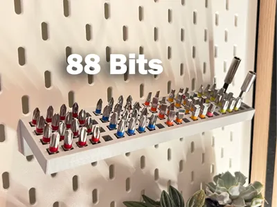 IKEA Skadis bit holder for 88 bits