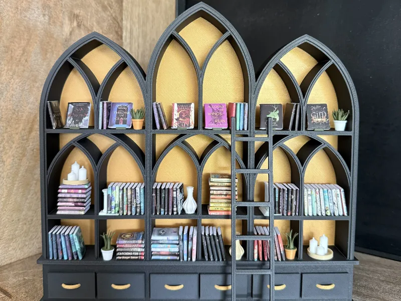 Miniature Gothic Library – 1:12 Scale