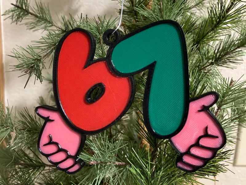 67 Generation Alpha Christmas Ornament