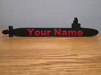 Submarine Name Tag