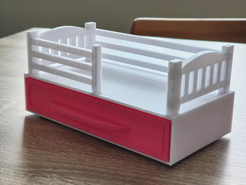 doll bed with drawer