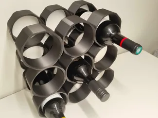Modular Wine Rack Insert for IKEA EKET Shelf