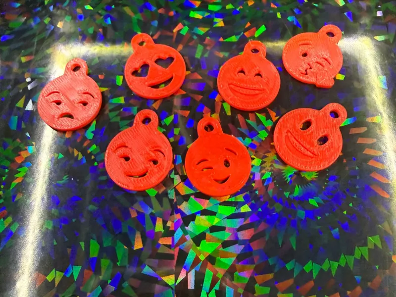 kit portachiavi smile 3D emoji emoticon