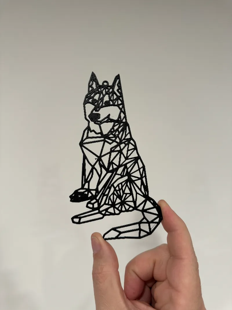Siberian Husky Poly Ornament