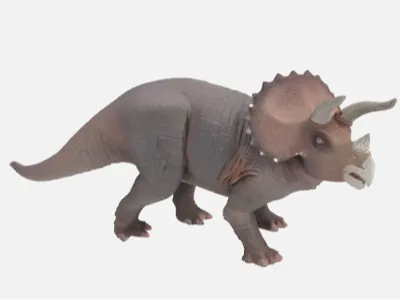 Hyper Realistic Triceratops Figure / Modell