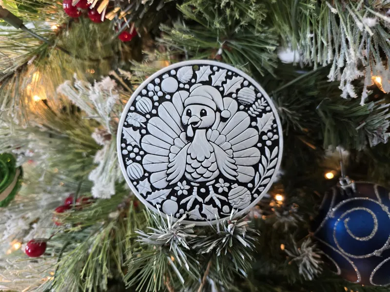 Cartoonish Turkey Christmas Decoration