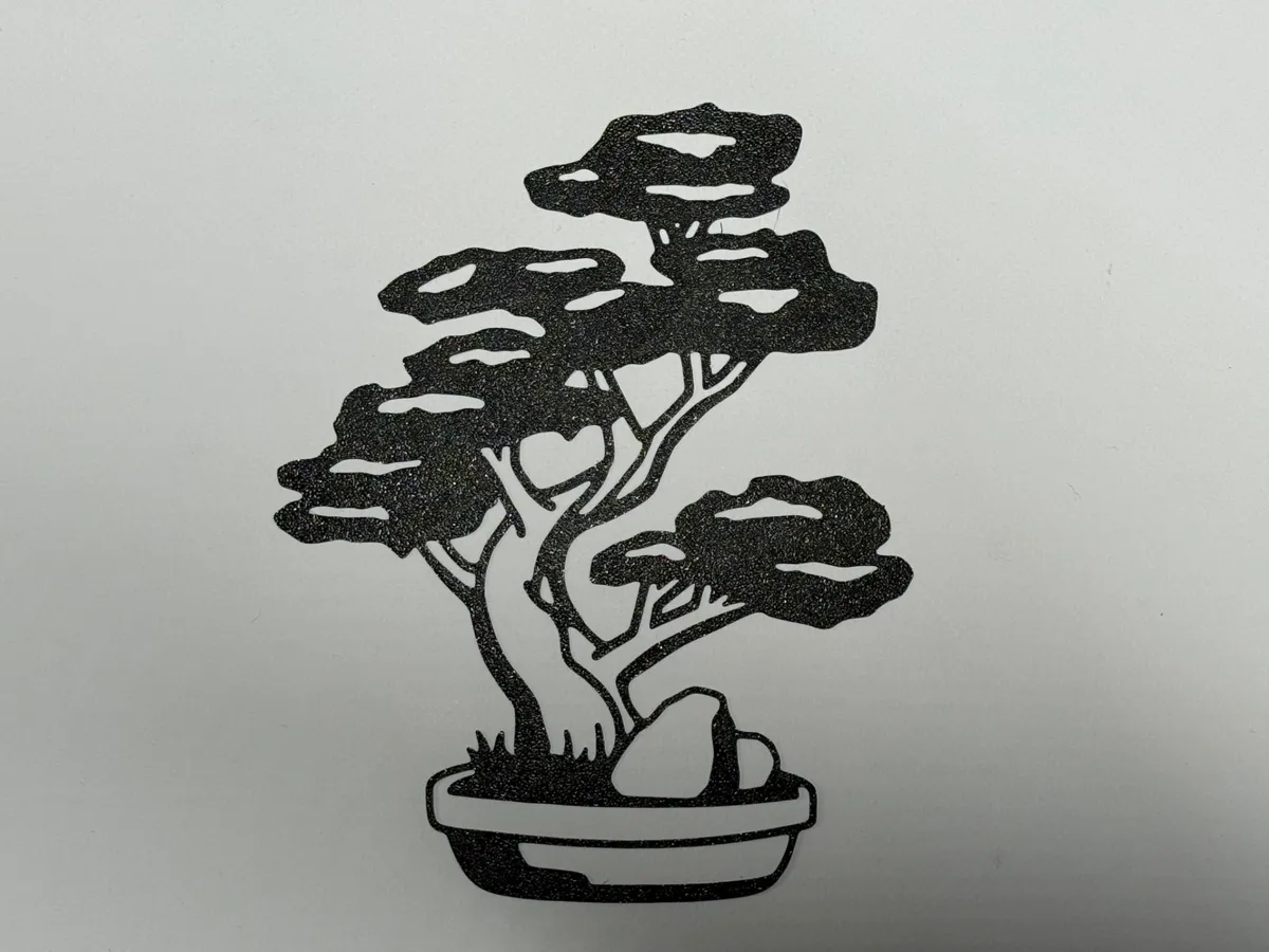Silhouette murale bonsaï