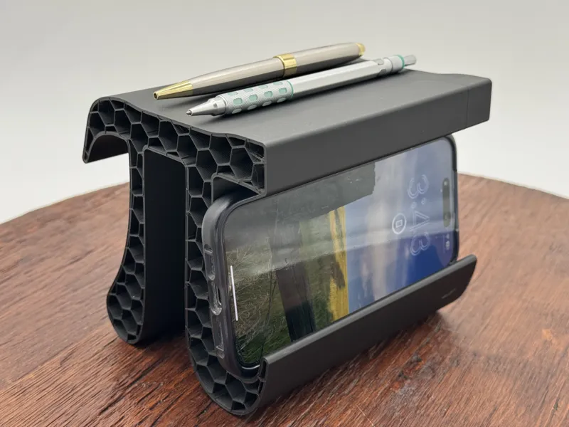 Pi Symbol Desk or Sidetable Organizer