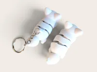 Flexi White Fox with Keychain Hole