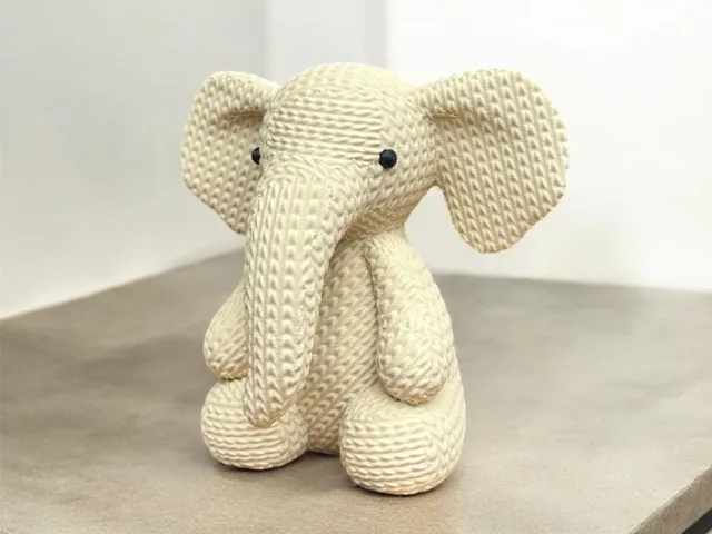 Cute Knitted Elephant