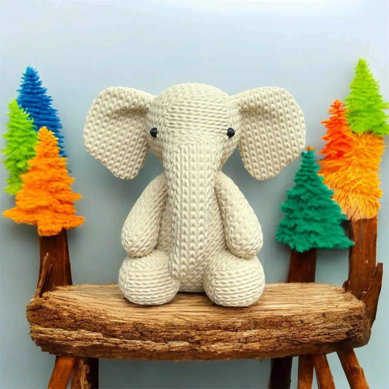 Cute Knitted Elephant view 3