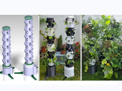 3D printed aeroponic tower