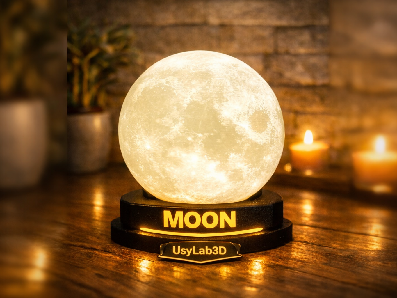 Moon Lamp 3D Lampada Luna 3D