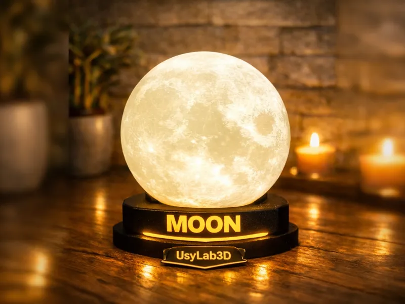 Moon Lamp 3D Lampada Luna 3D