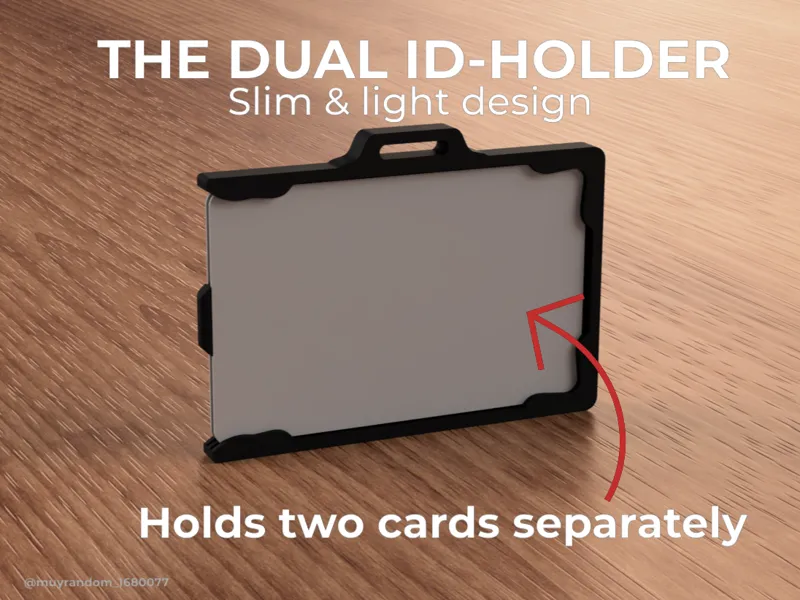 Dual-ID- Holder-Two Cards, One Practical Solution!