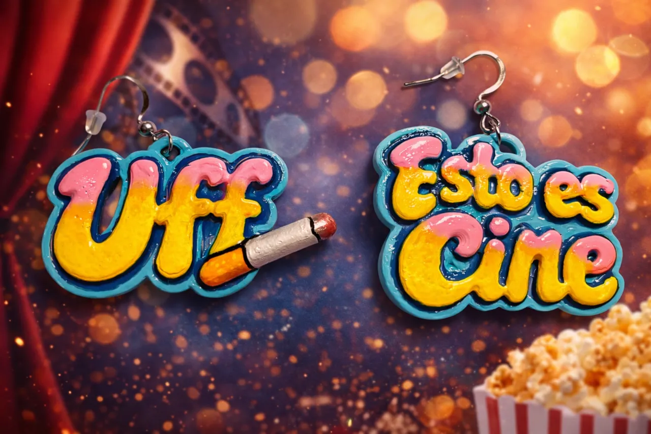 Pendientes Personalizado - Uff Esto es Cine view 4