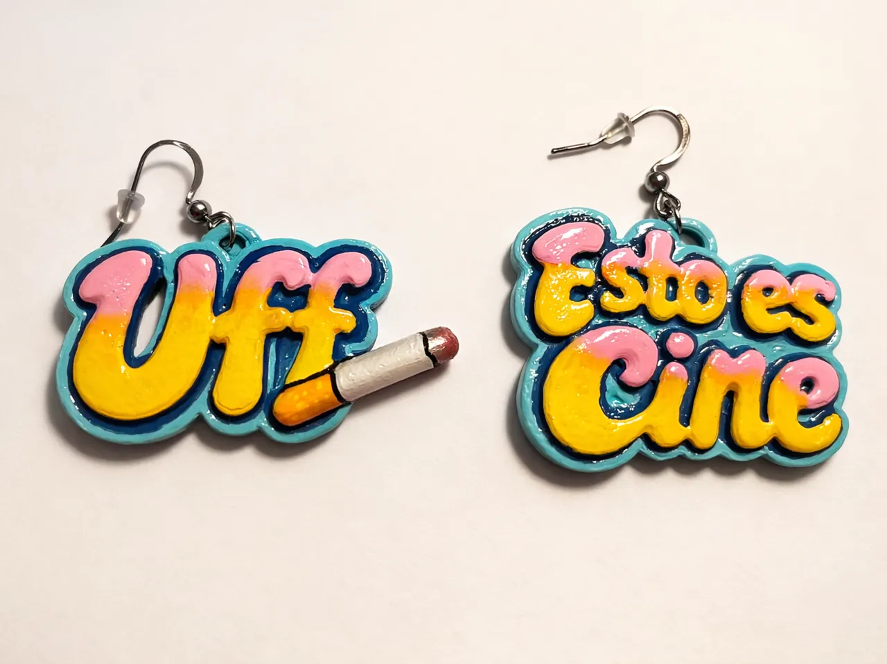 Pendientes Personalizado - Uff Esto es Cine view 3