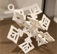 Flocon de neige décoratif à suspendre — photo 2
