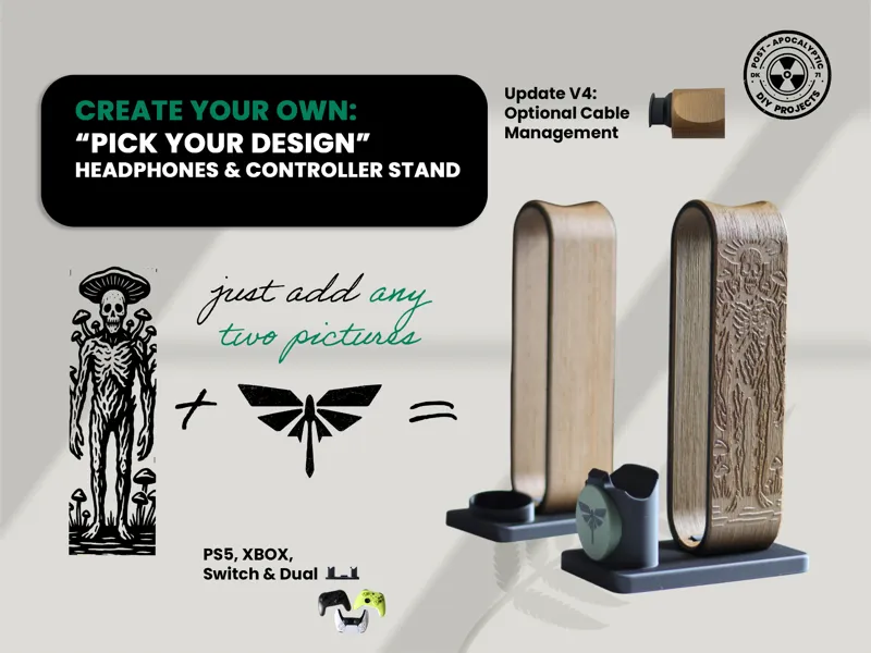 Create your own: Themed Headset Controller Stand 
