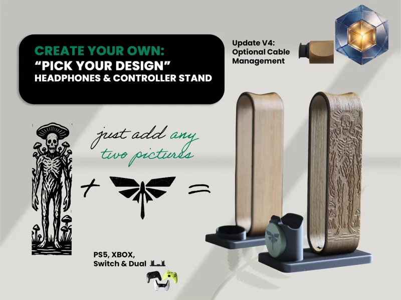 Create your own: Themed Headset Controller Stand 