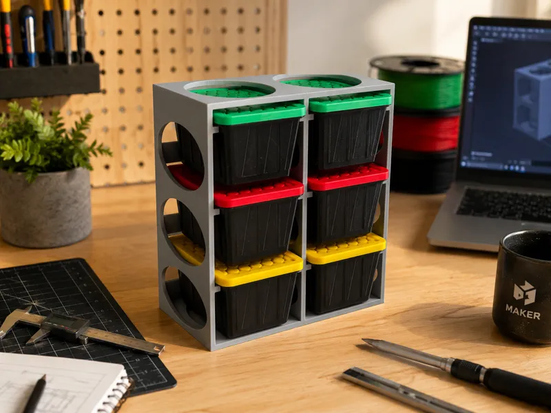 6 Slot Organizer Rack for Stackable Teeny Totes