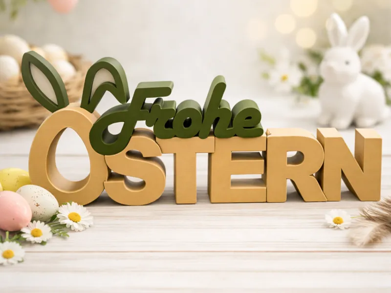 Aufsteller "Frohe Ostern" 