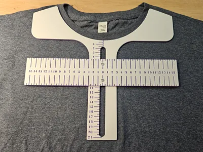 T-Shirt Sliding Ruler for DTF/HTV