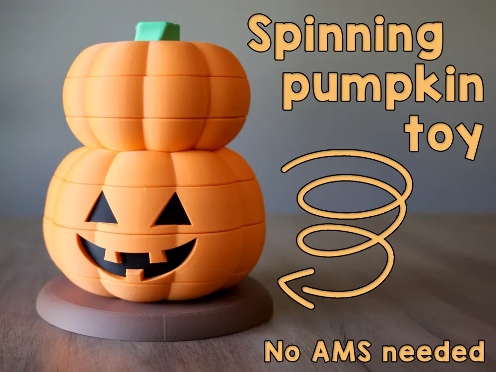 Stackable Pumpkins Toy Spinning stackable pumpkin toy - Free 3D Print Model - MakerWorld