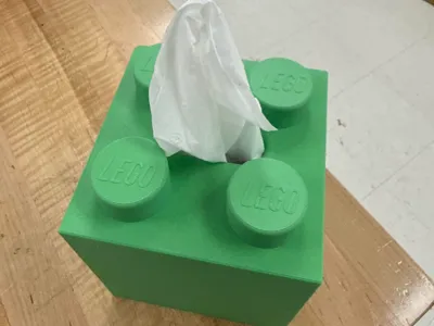 Square Brick Connector Tissue Box Cover (LEG O)