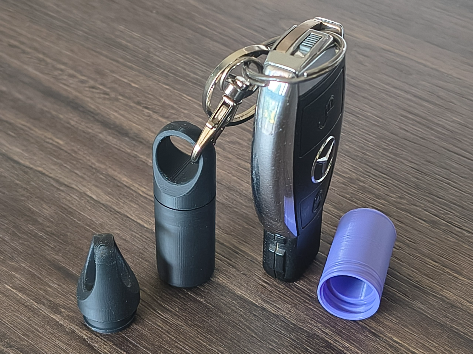 Compact Pill Holder Keychain