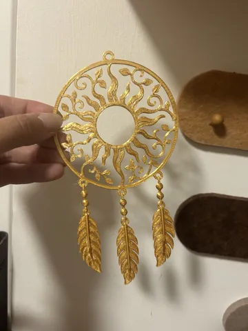 Modelo para impresión 3D: Golden Sun Sonne – Traumfänger Wand- & Fensterdeko — vista de referencia 5