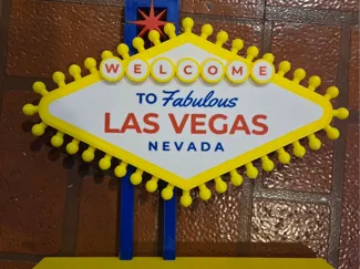 Welcome To Las Vegas Sign and Light