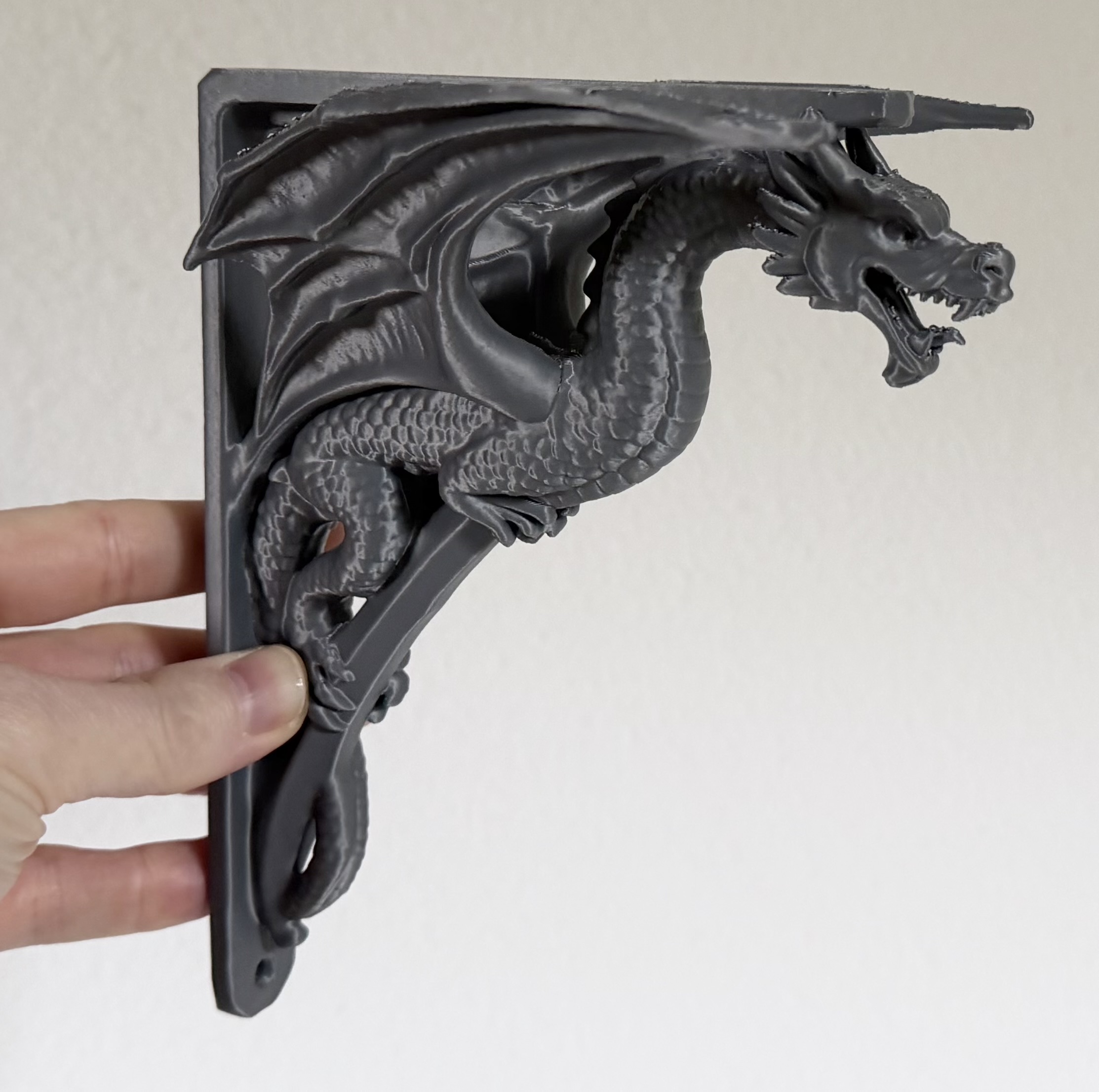 Miniatura 1 do modelo 3D Dragon Shelf Bracket