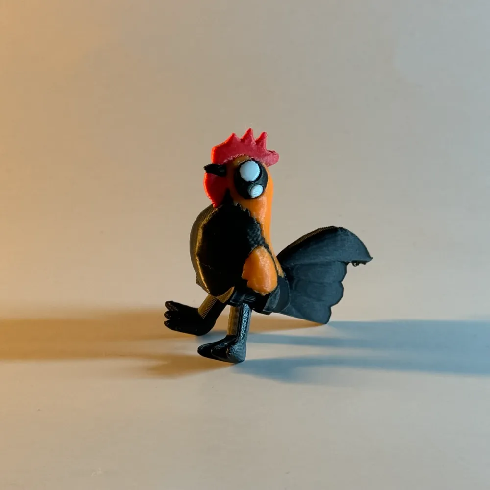 Articulated Cute Rooster - Free 3D Print Model - MakerWorld
