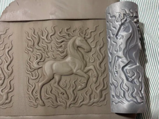 Texture Roller – Flaming Stallion