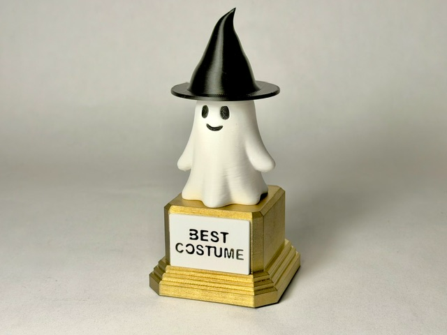 Ghost with witch hat Costume Trophy - NO AMS - 1