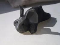 Support téléphone lapin low poly — photo 2