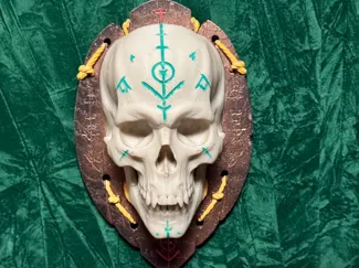 Voodoo Skull Wall Plaque