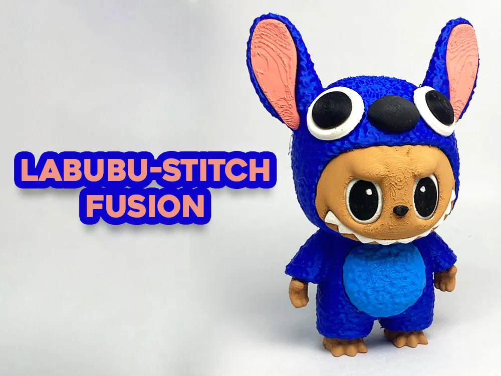 Special Design La Bubu Stitch Fusion Decorative Figurine Collectible Ornament