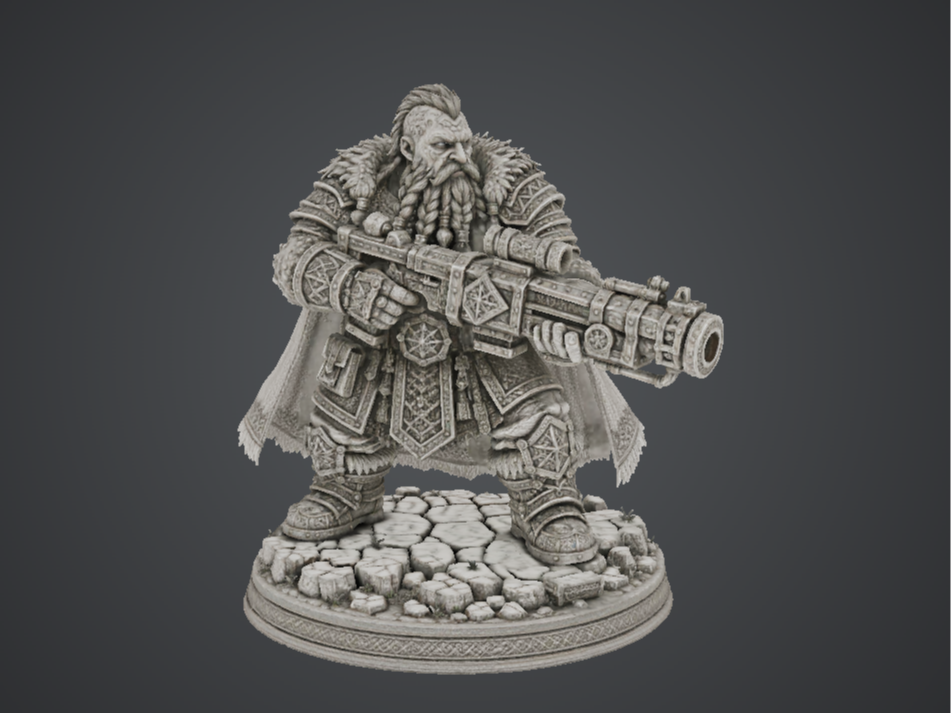 Dwarven Warlord – Big GUN 