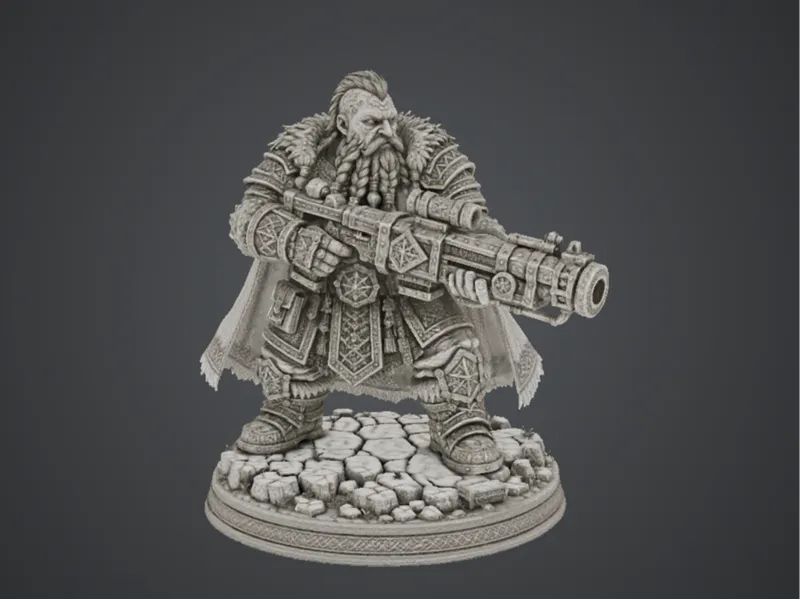 Dwarven Warlord – Big GUN 