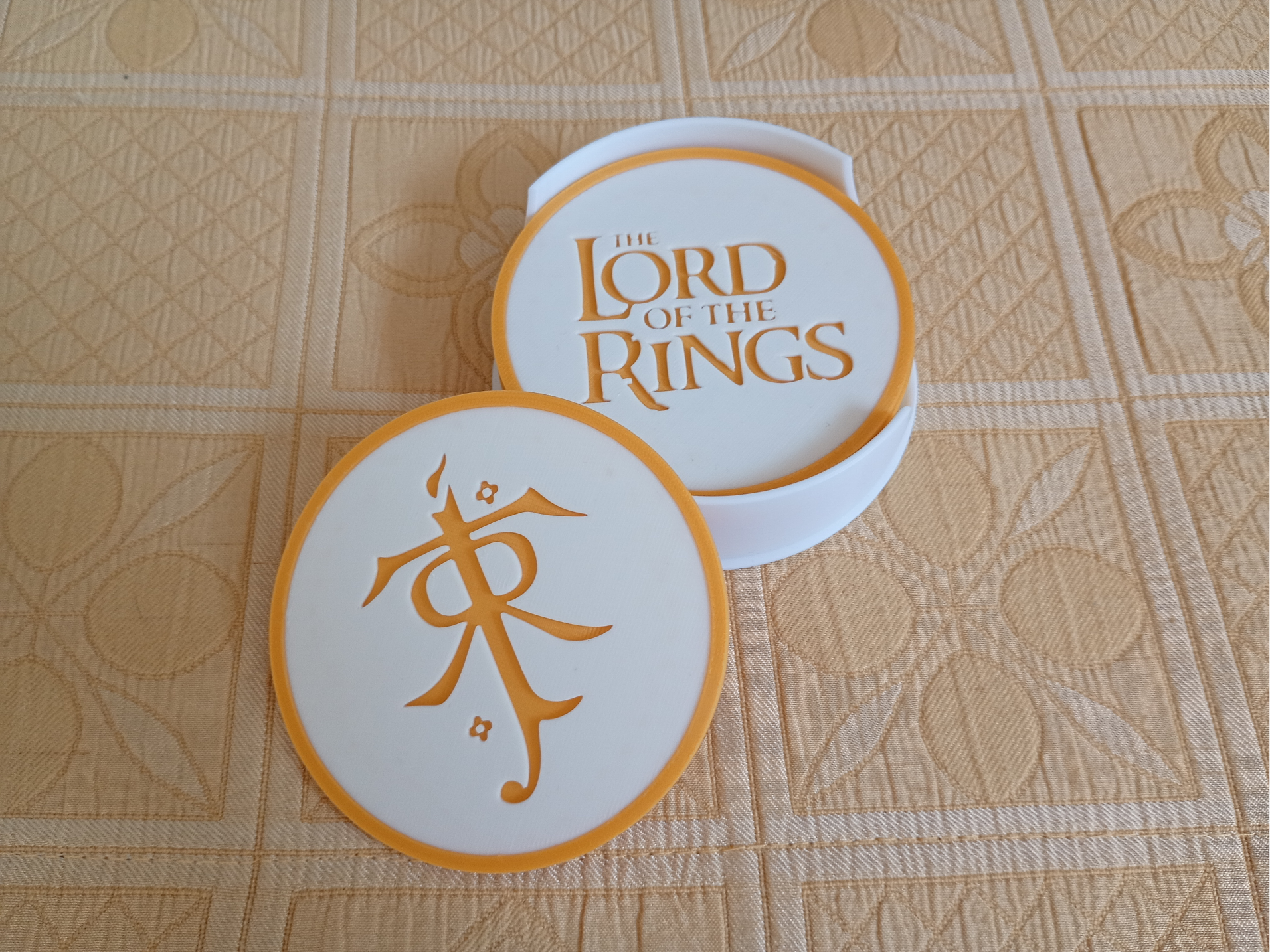 Bases para Copos Tema Gondor - O Senhor dos Anéis 3D model