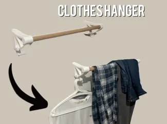 Unique clothes hanger for pants, t-shirts and bags