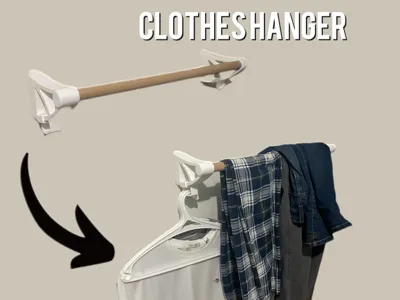 Unique clothes hanger for pants, t-shirts and bags